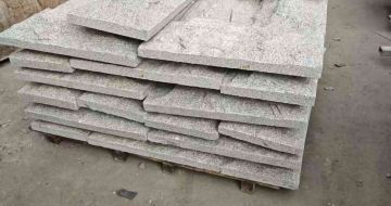 铜仁芝麻白蘑菇石，自然面