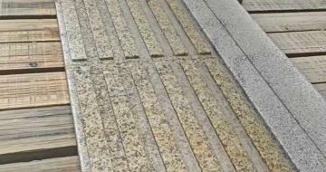 铜仁黄金麻盲道石 盲条