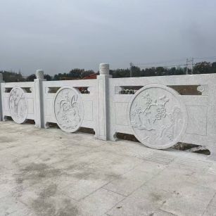 铜仁芝麻白河道栏杆 石材栏杆