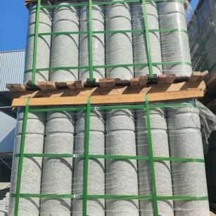 铜仁挡车柱芝麻白 挡车石