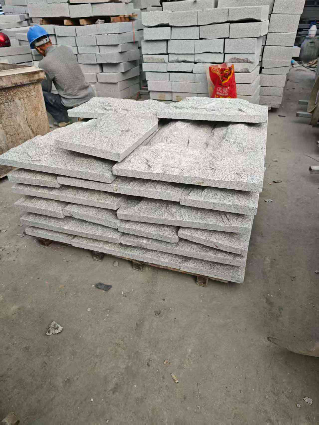 铜仁芝麻白蘑菇石，自然面