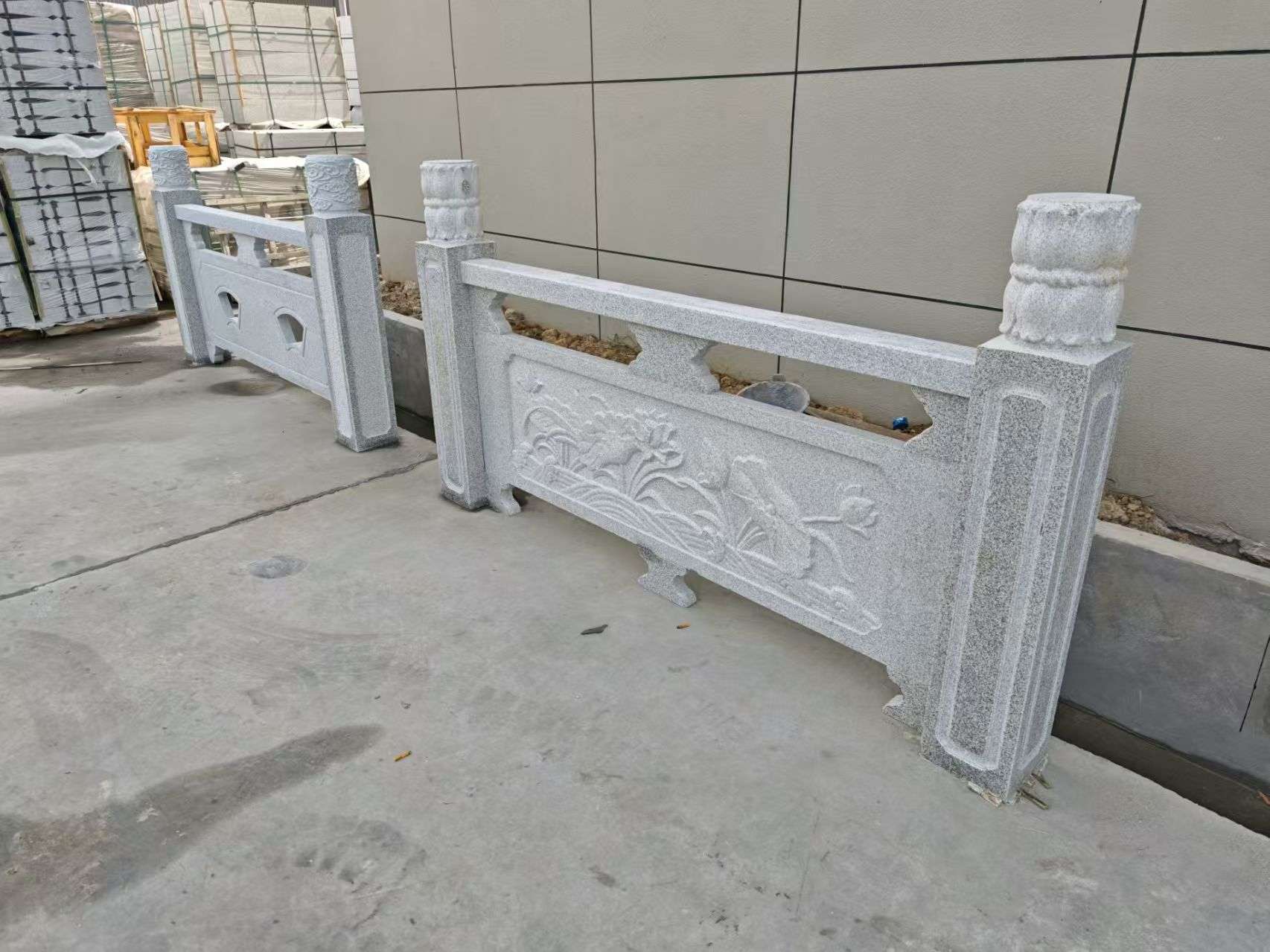 铜仁芝麻白河道栏杆 石材栏杆