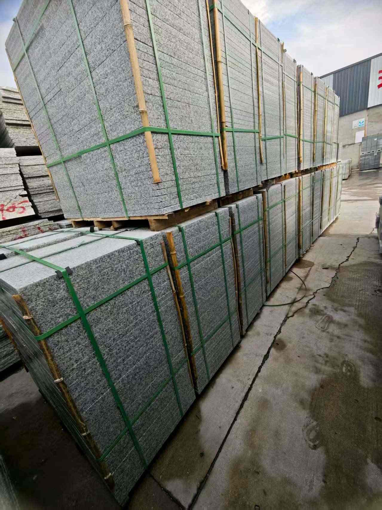 铜仁芝麻白地铺版 石材地铺石